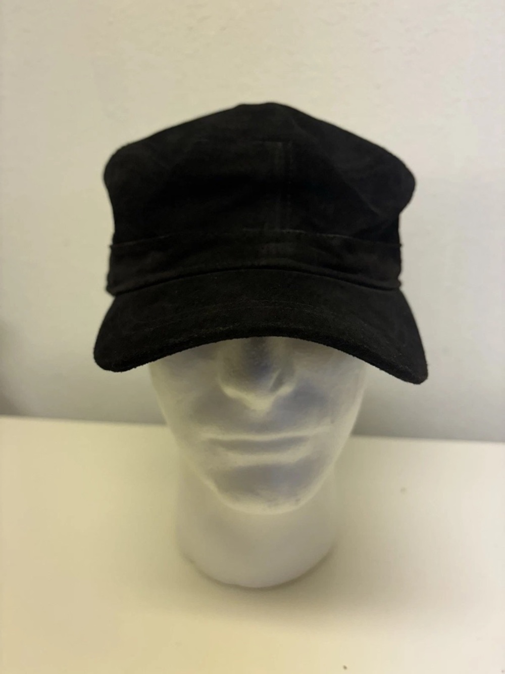 Stetson STSTW45 Black 100% Suede Cadet Military Cap Hat One Size Adjustable